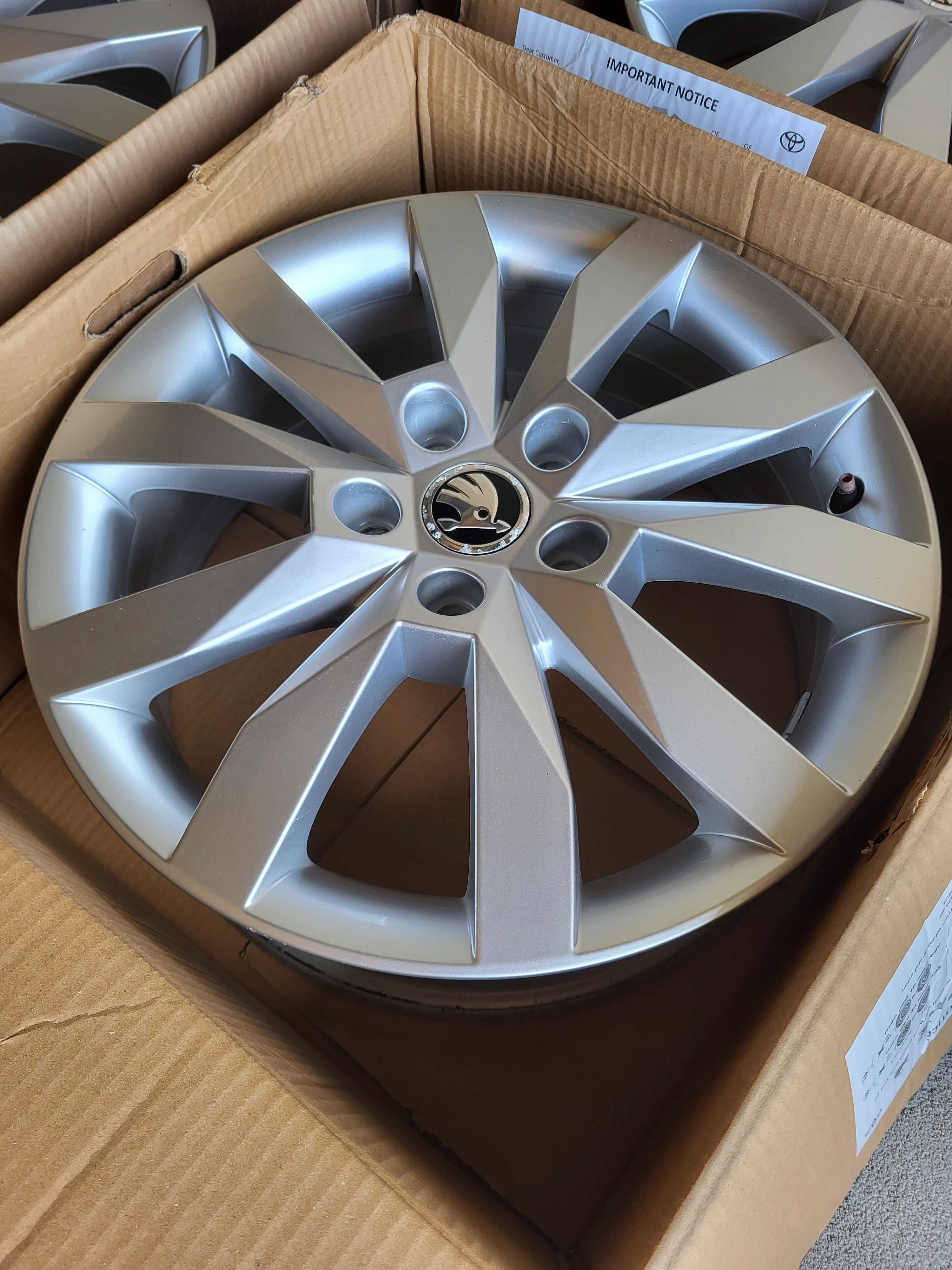 [71] Felgi aluminiowe 17 Cali 5x112 ET48 SKODA ORYGINAL Octavia 3 III