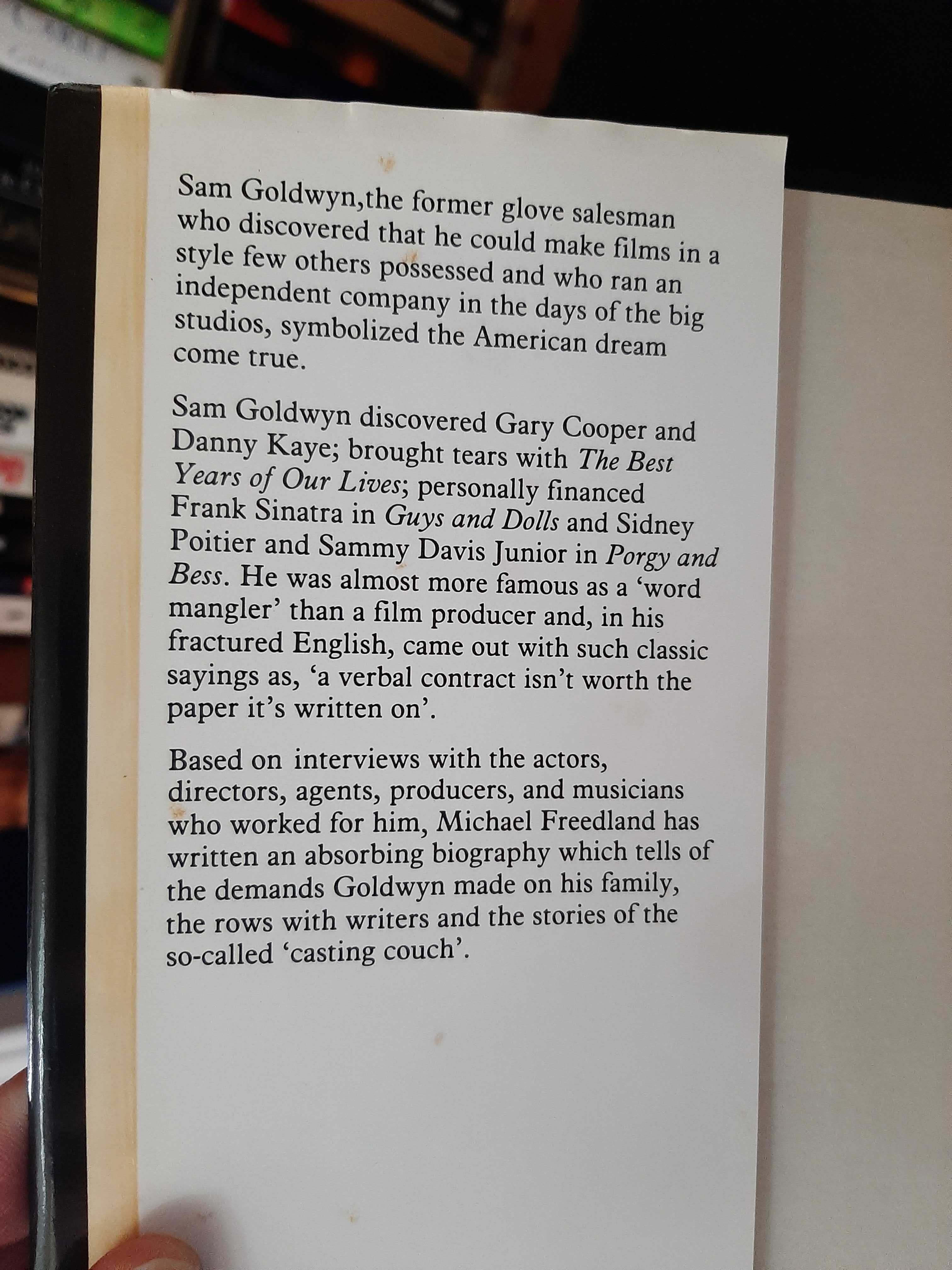 Michael Freedland – The Goldwyn touch: A biography of Sam Goldwyn