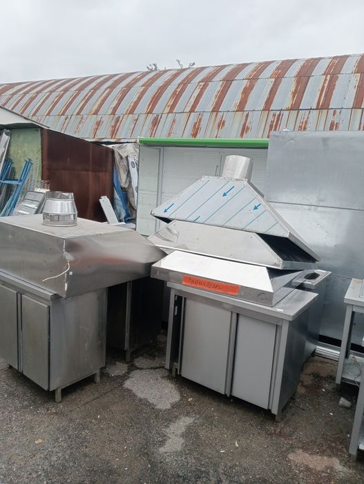 Столи промислові, витяжки нержавійка