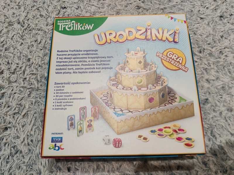 Gra urodzinki - Trefl/  rodzina treflików  / gra przestrzenna