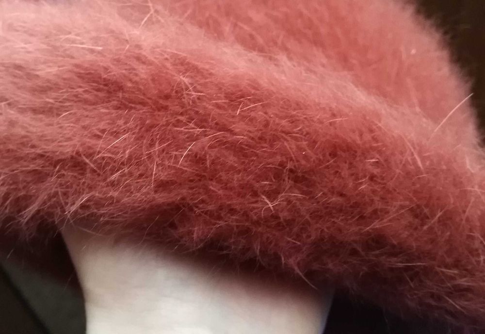 rudy/karmelowy  Kapelusz/bucket ANGORA j.nowy made in Poland r.55