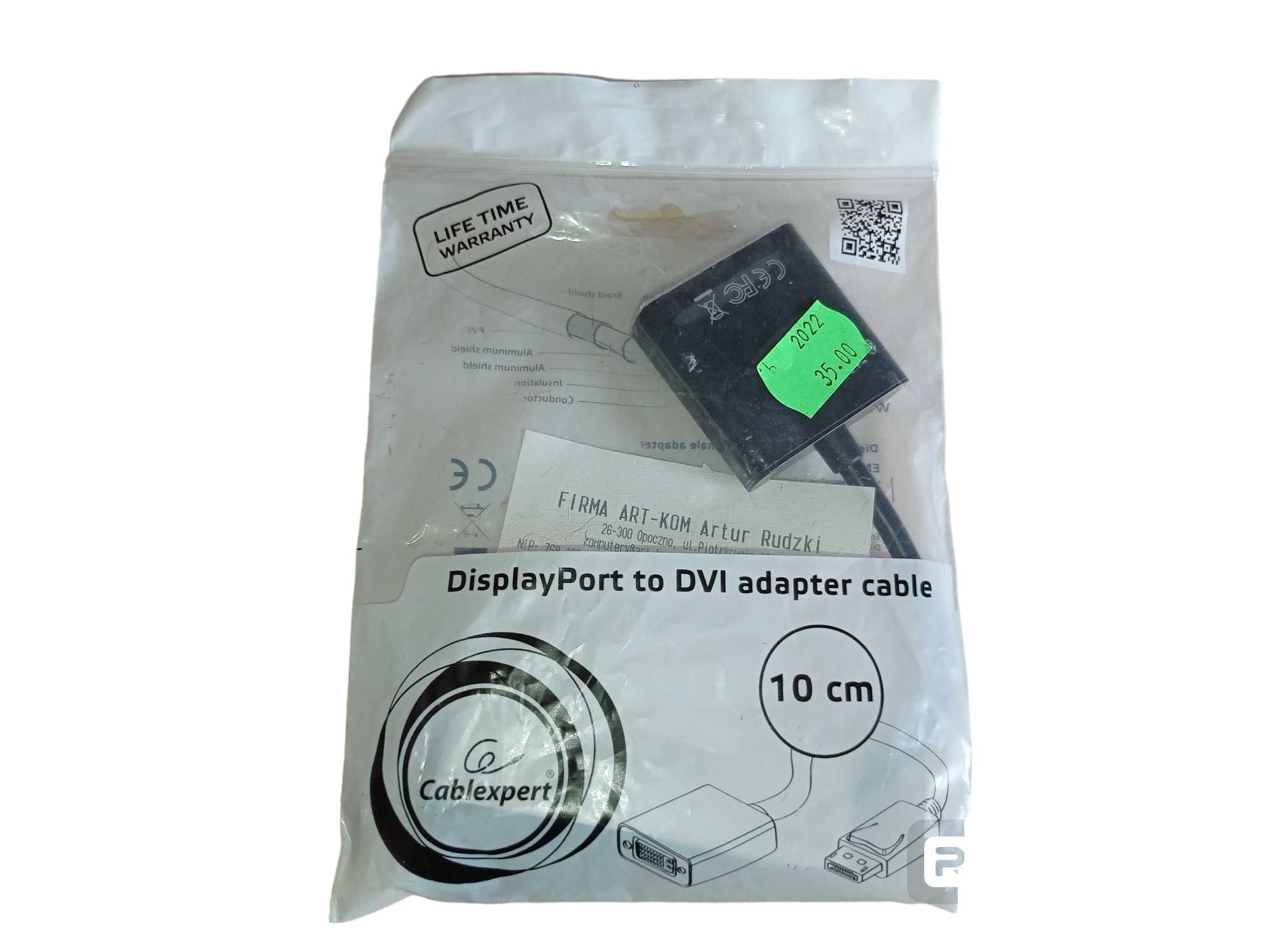 Adapter DisplayPort - DVI (WIECZYSTA GWARANCJA!)