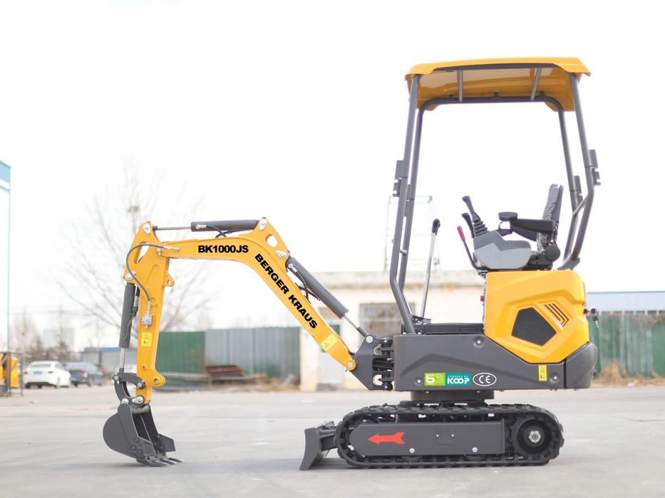 Berger Kraus BK950JS  Mini Koparka Berger Kraus BK1000JS JOYSTICK skrętne ramie z łyżka 38cm