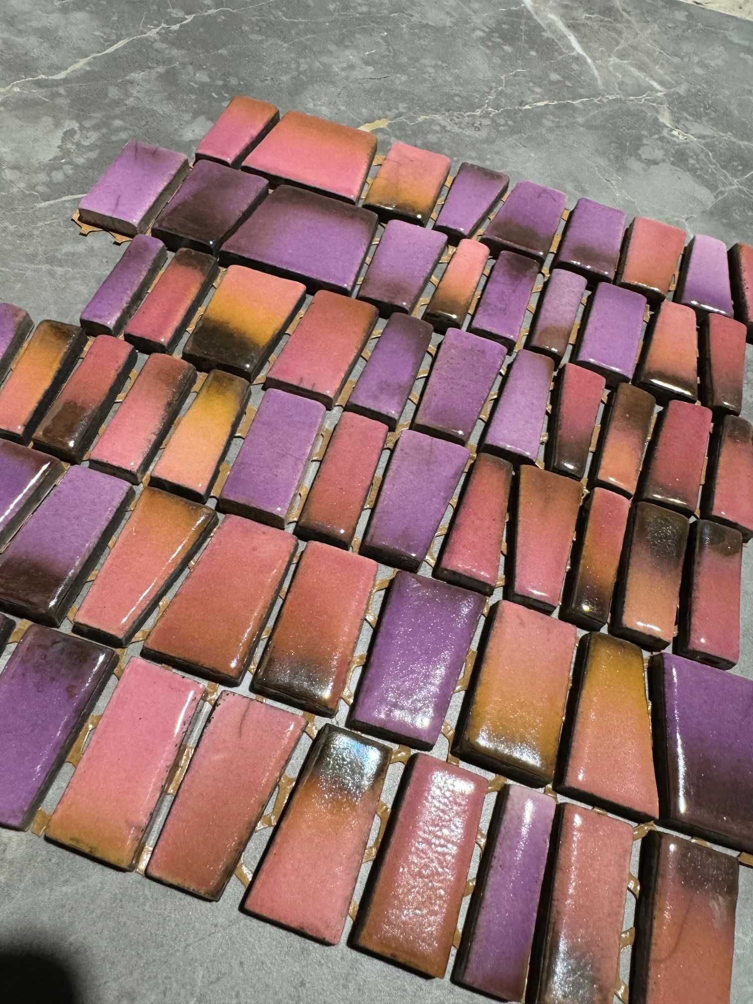 Włoska mozaika ręcznie szkliwiona Murazzi Rosa Purple mix 30x30 CdT