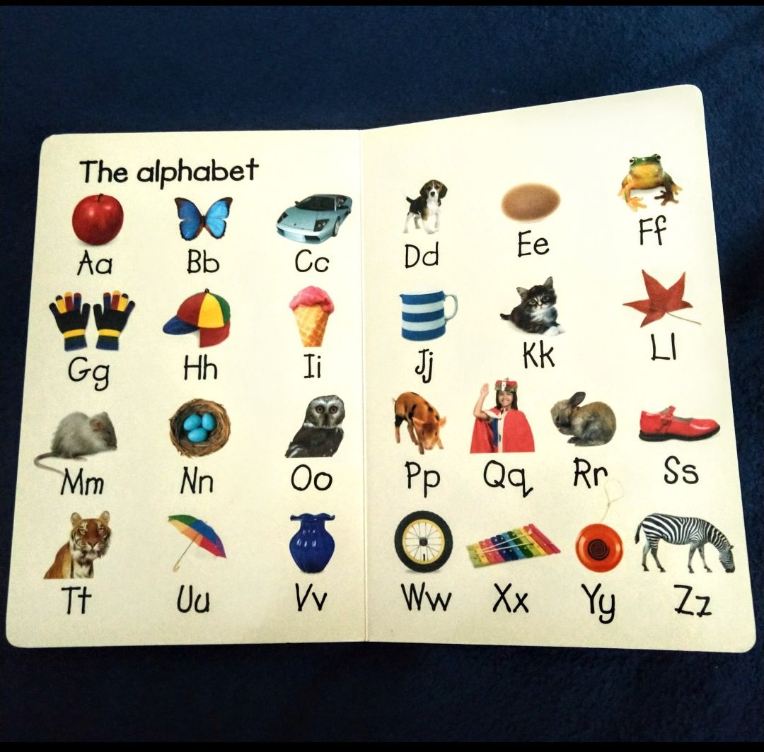 Książeczki po angielsku ABC dla dzieci do  poznania alfabetu i słówek