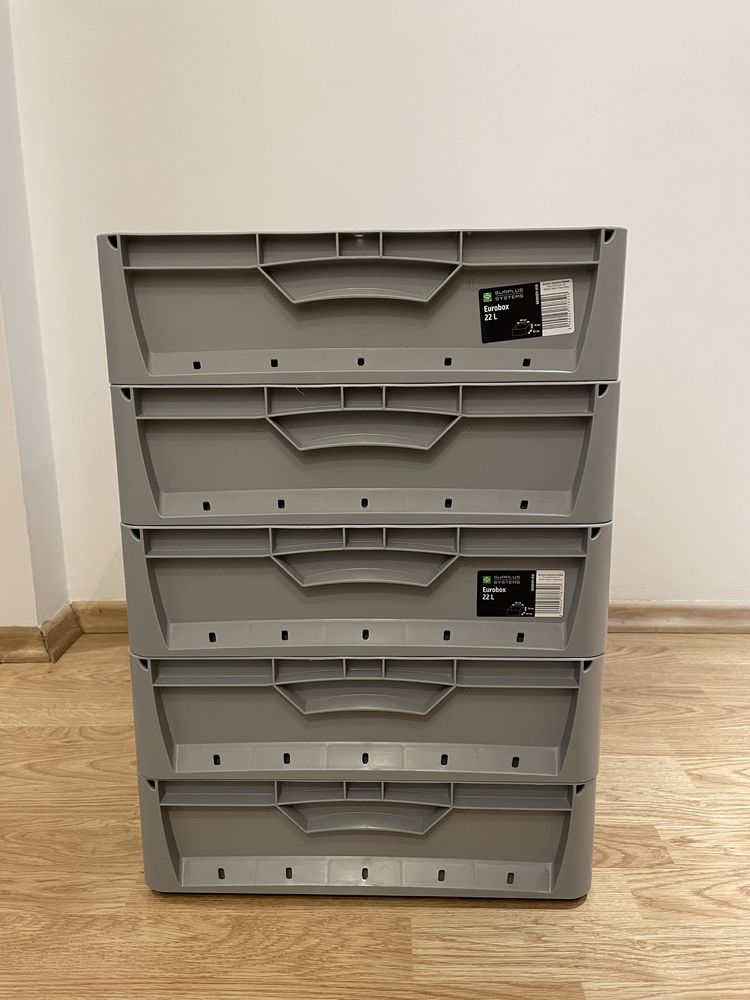 Pojemiki EUROBOKS 5 szt. (Nieuzywane)