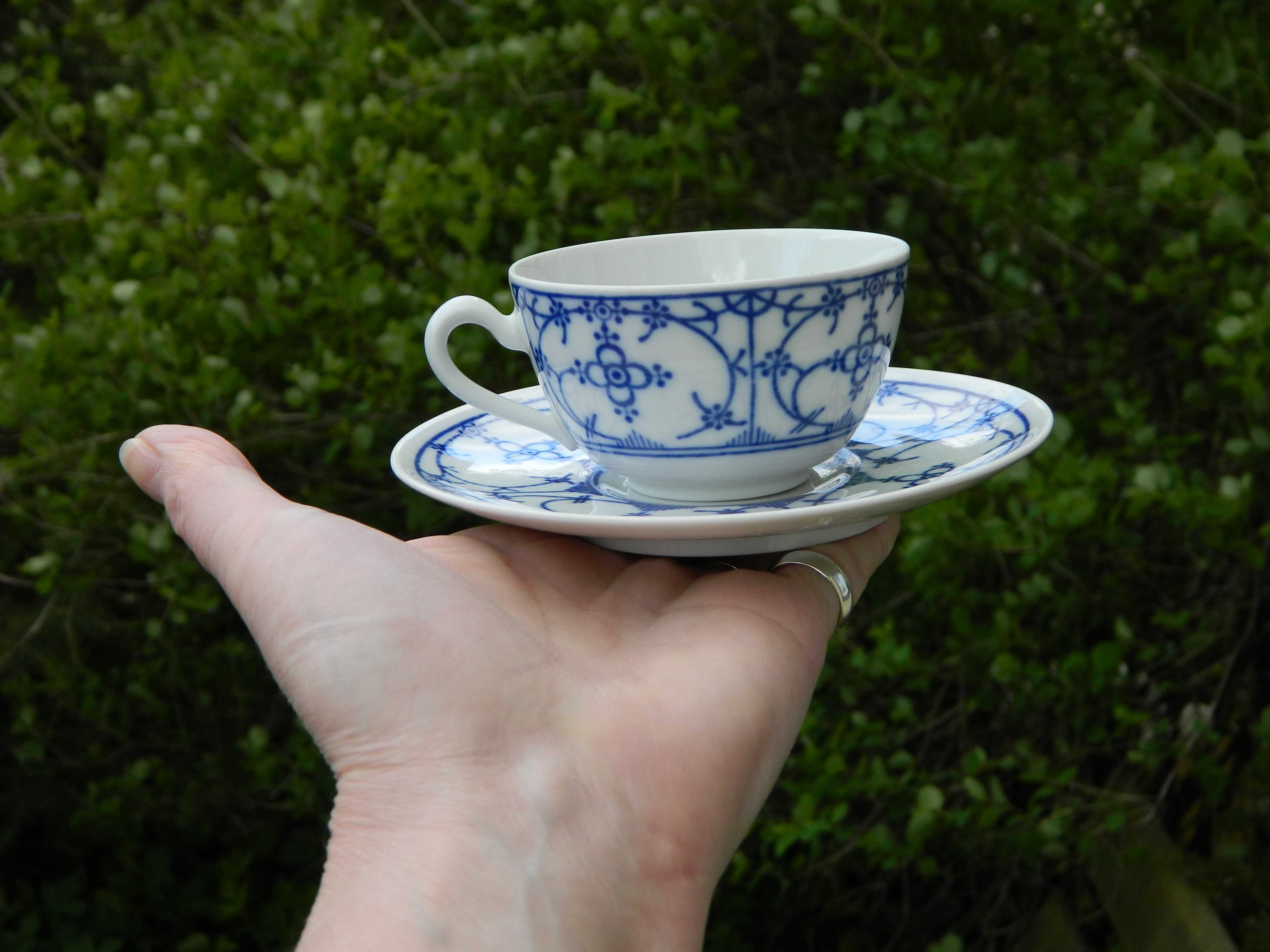FILIŻANKA mocca espresso Bareuther Indischblau wzór cebulowy porcelana