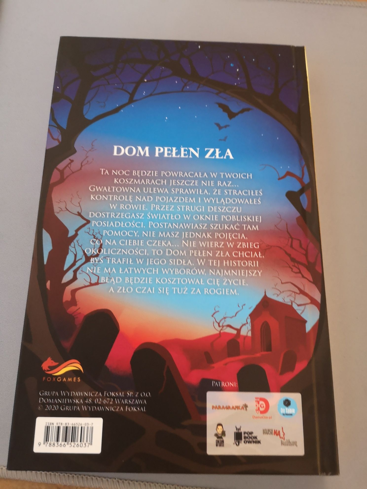 Dom pełen zła, książka, gra paragrafowa RPG