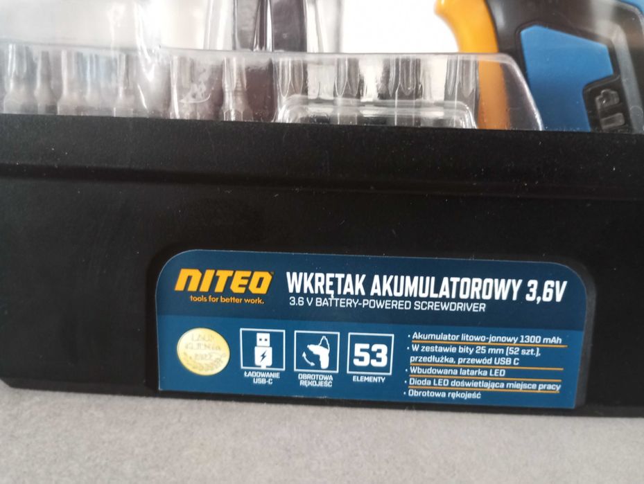 Wkrętak akumulatorowy 3.6V