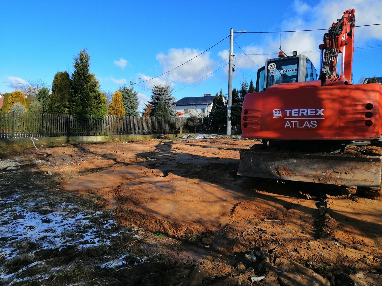 Usługi koparką kołową, usługi transportowe Wyburzenia