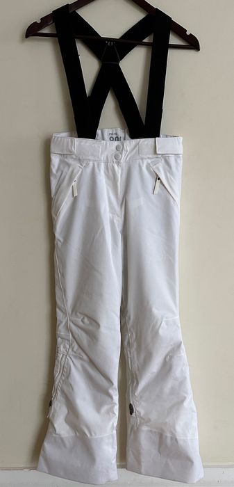 Spodnie zimowe narciarskie 10 lat / roz. 133-142 Wedze białe