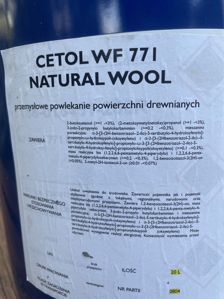 20 litrów Impregnat / Olej sikkens Cetol super jakość