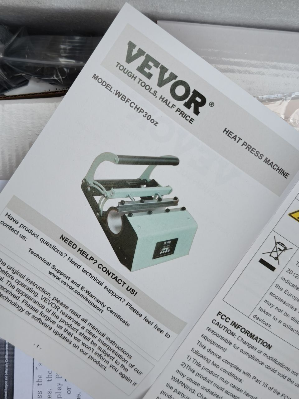 Термопресс для сублимации стаканов VEVOR, набор для сублимации стакано