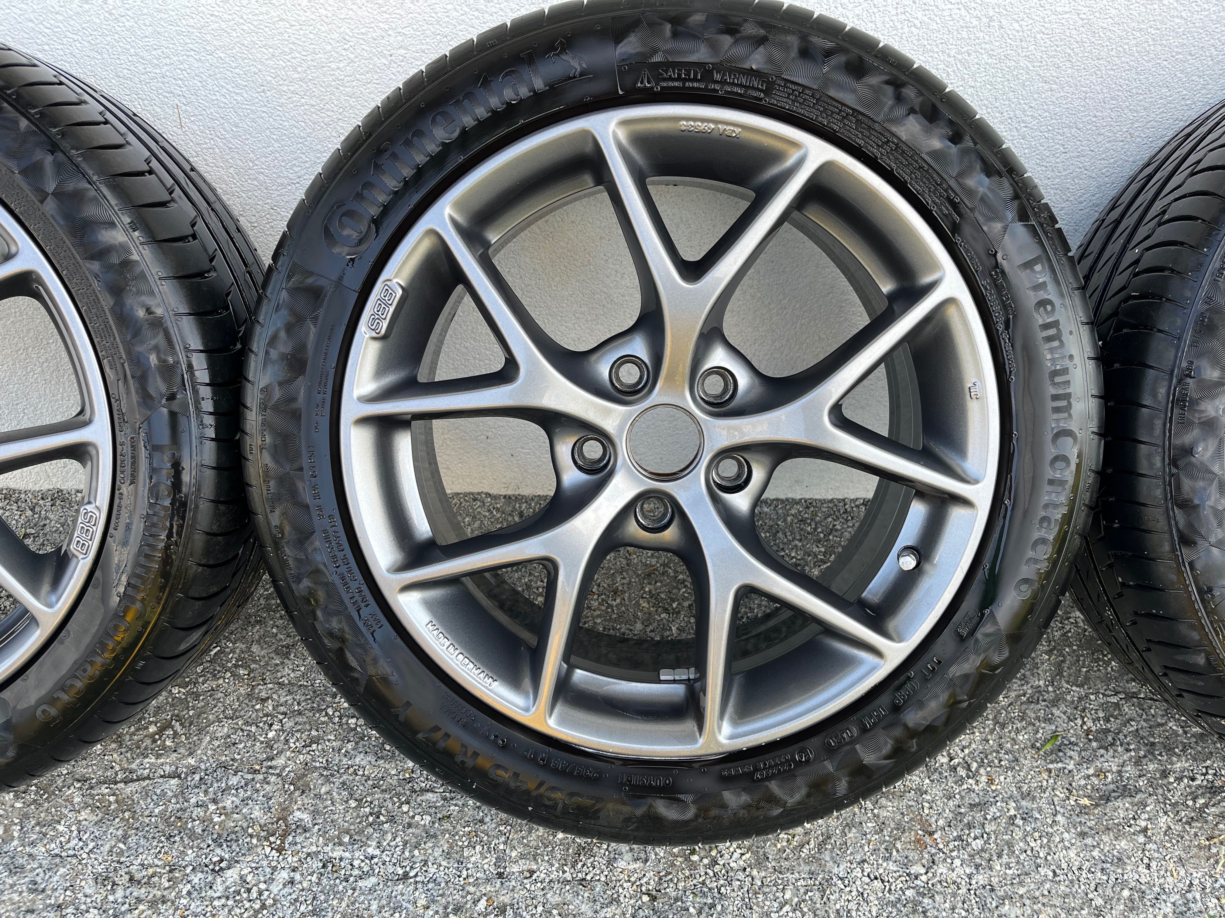 Felgi BBS SR 17" do VW z oponami Continental 2020