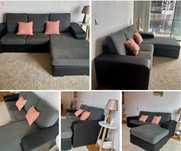 Sofá 3 lugares com chaise longue