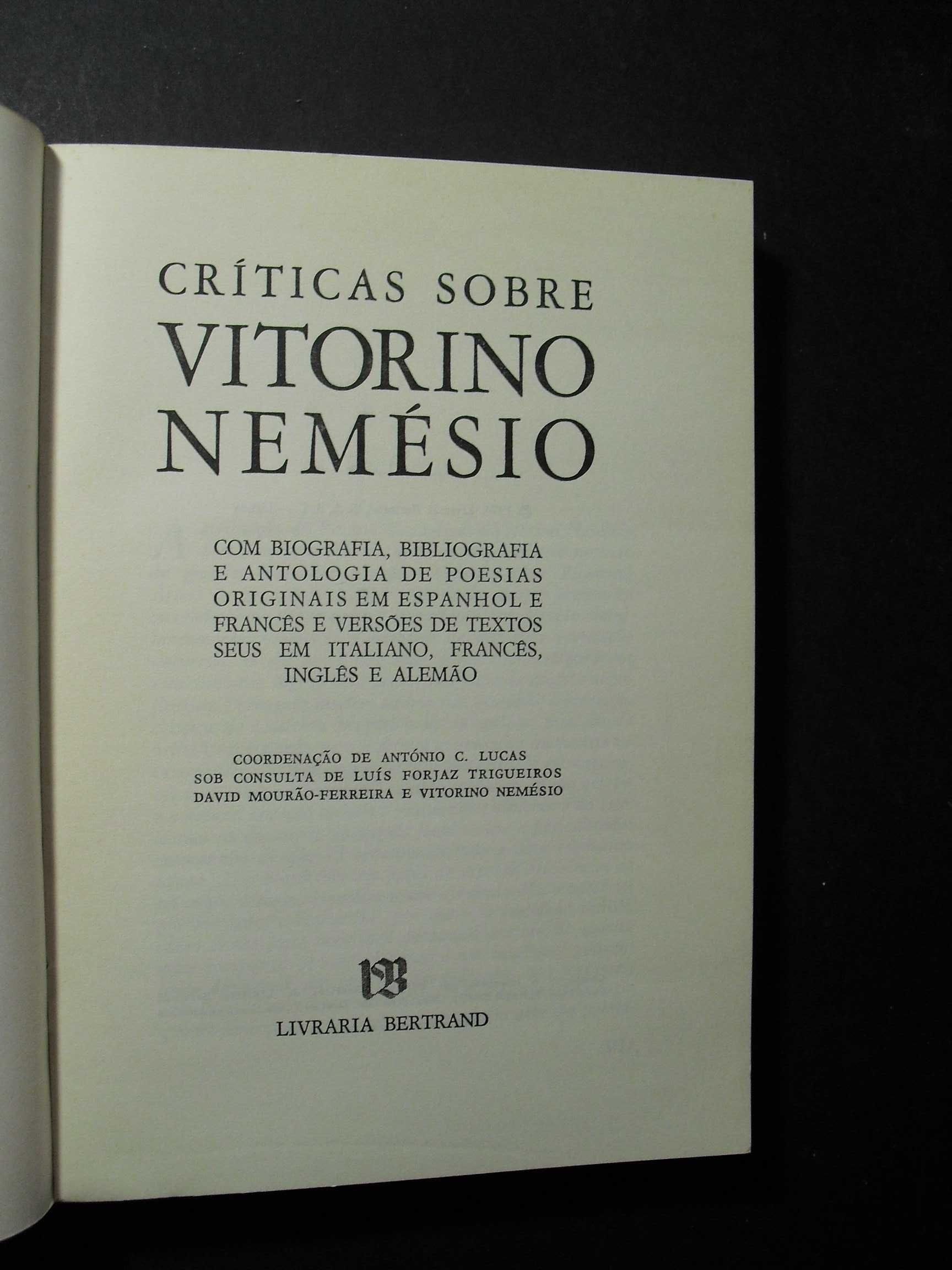 Críticas Sobre Vitorino Nemésio-Com Biografia