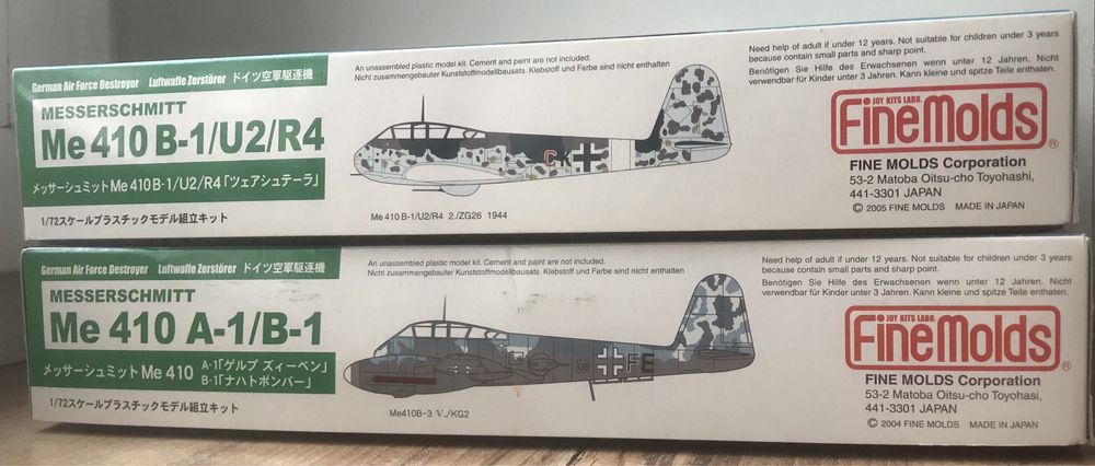 Збірна модель літака Me 410 - Fine Molds, 1/72