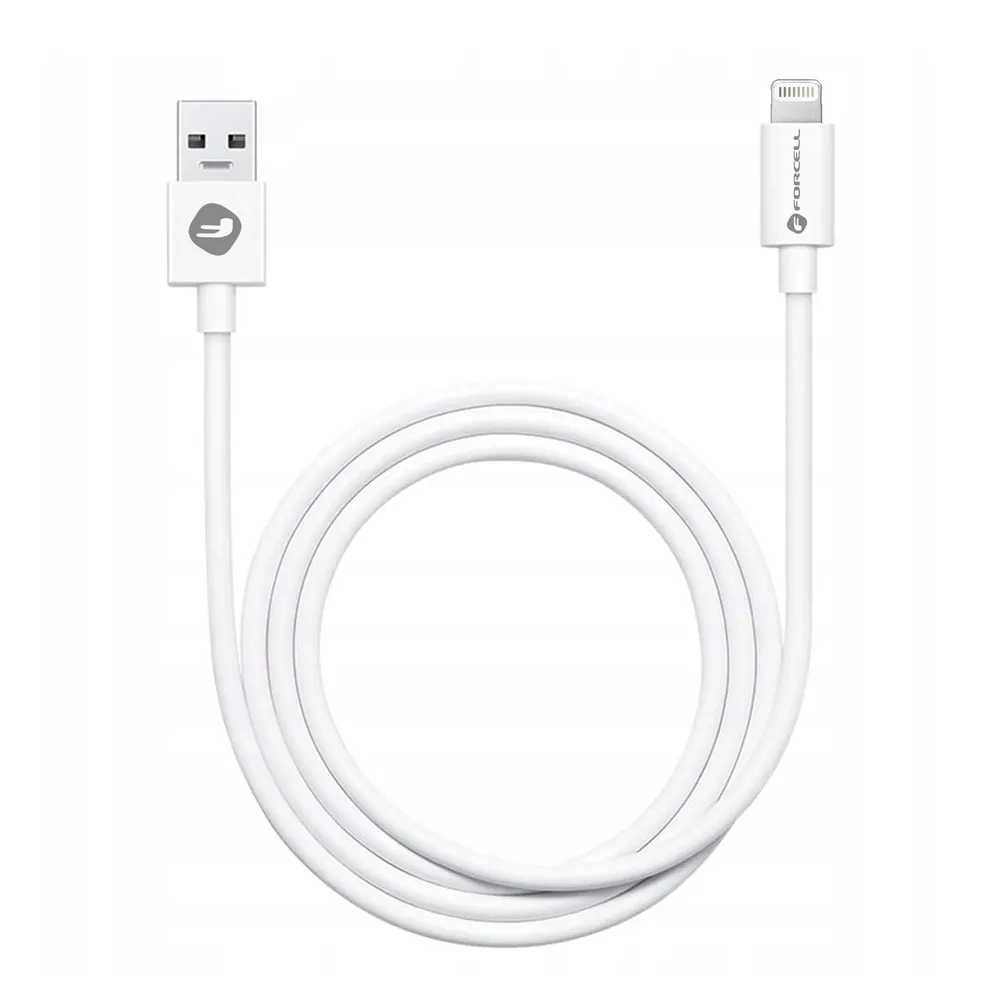 Kabel USB lightning 8-pin 1A Forcell biały