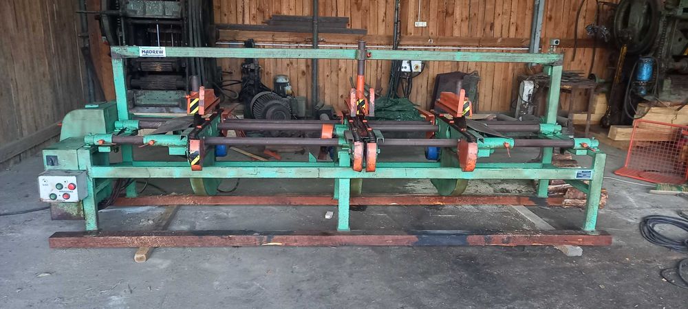 Piła kapówka, pilarka formatowa trzypiłowa do palet