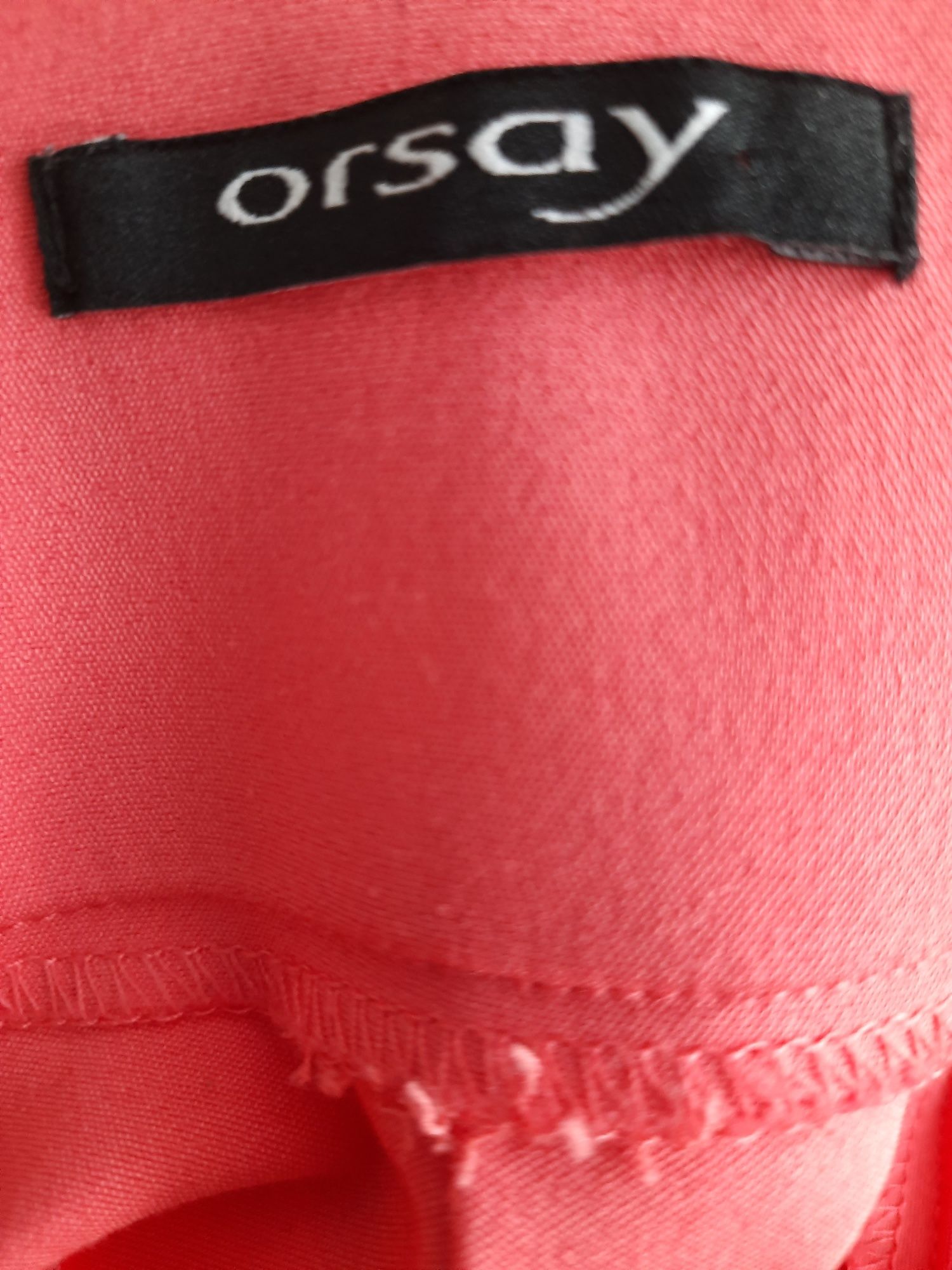 Malinowa spódnica z kieszeniami, ORSAY