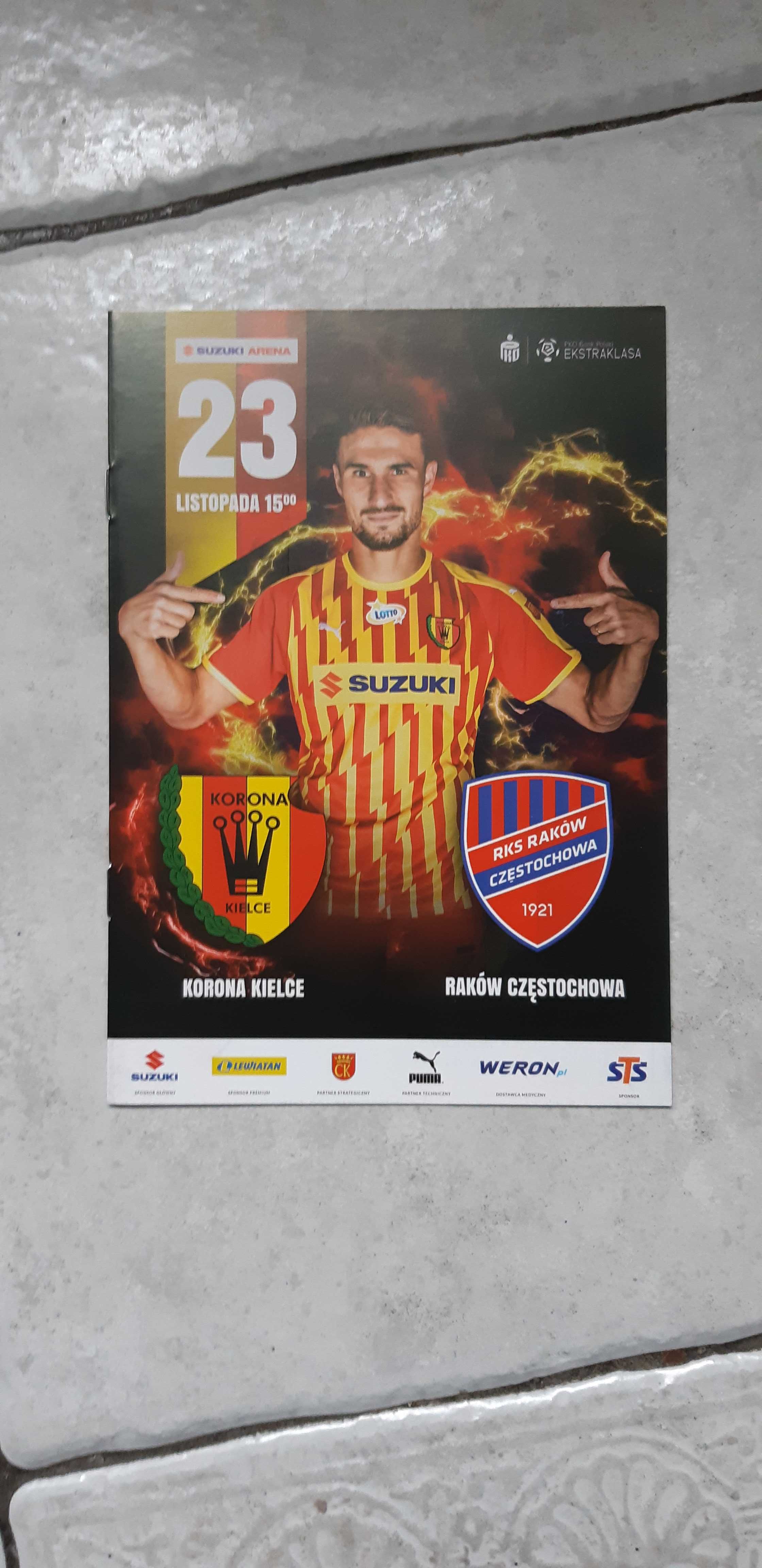 program Korona Kielce -Raków Częstochowa