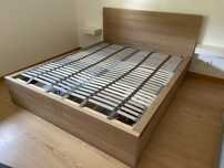 Cama ikea Malm 180x200 com gavetas.