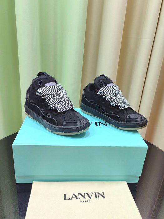 ‼️ХІТ СЕЗОНУ‼️ Кросівки Lanvin curb (Кеди,Ланвін,Чорні)