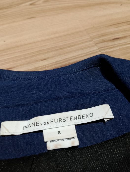 Granatowy Damski Żakiet Diane Von Furstenberg