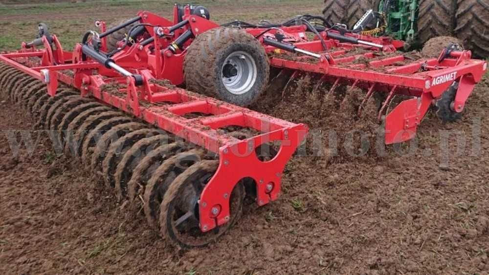 Brona talerzowa CIĘŻKA AGRIMET MULTICAT HD 5m ciągana talerz 6mm!