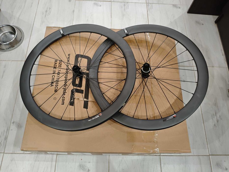 Koła karbon CSC 23x50mm gravel szosa Carbon NOWE 12x100 12x142 Shimano