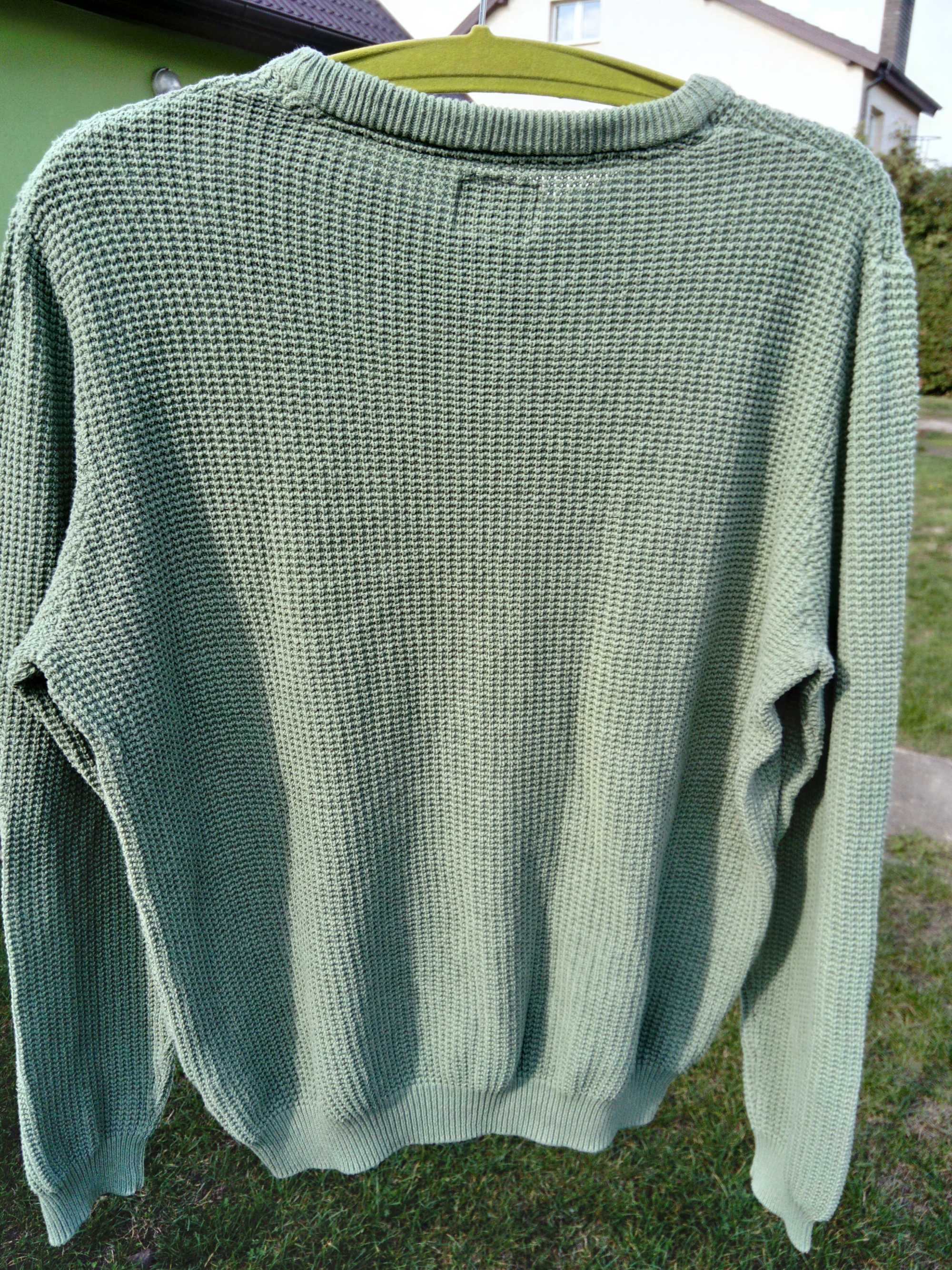 sweter zielony TERRANOVA XL wiosenny