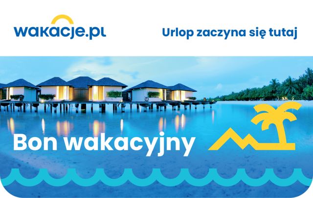 WAKACJE.PL | Karta podarunkowa o wartości 2000 zł (kupon voucher bon)