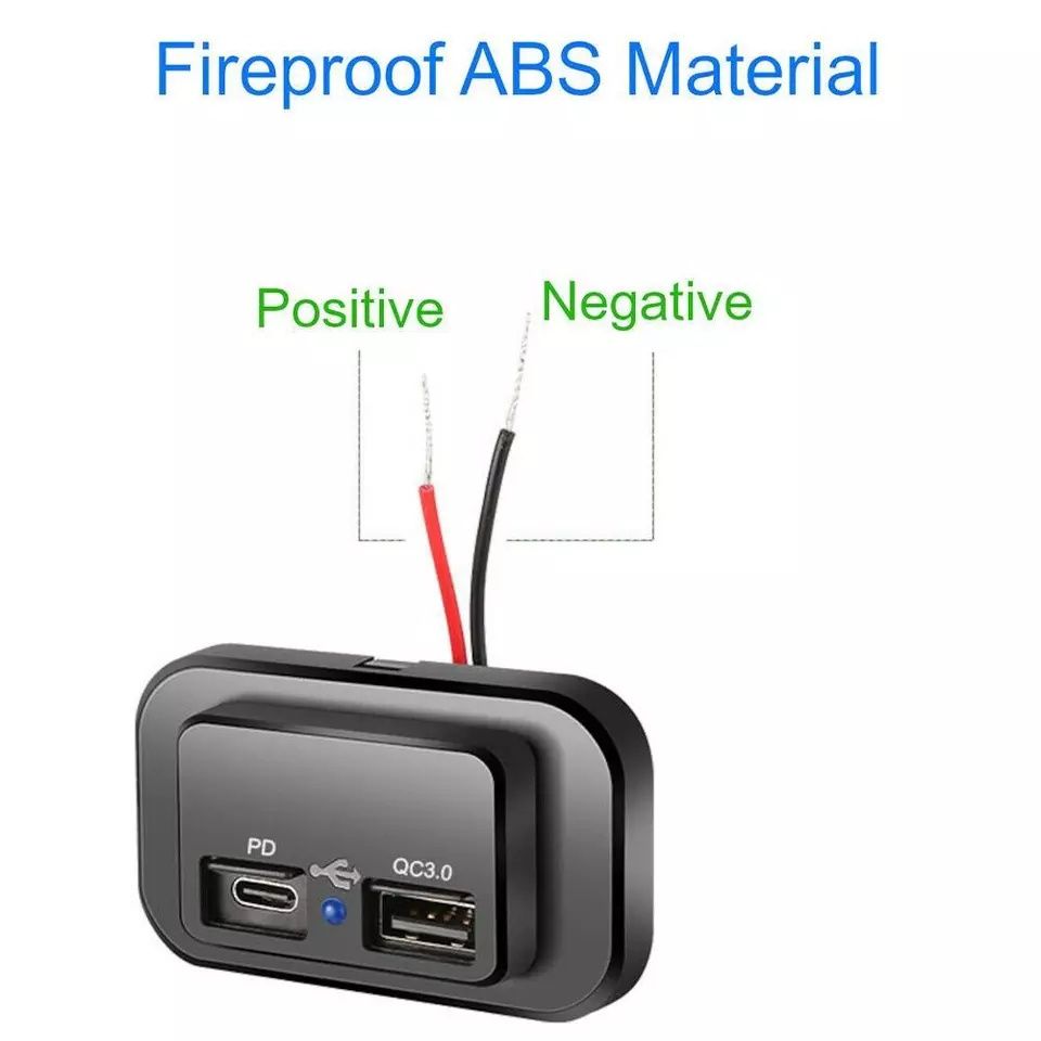 Adaptador tomada dual USB 12v e 24v para automóveis SELADO