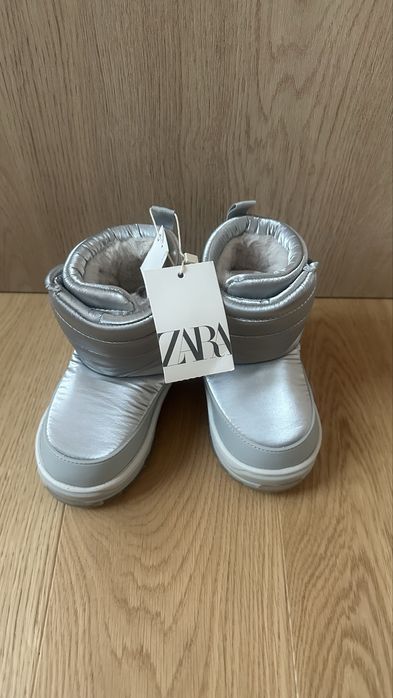 Зимові ботінки Zara 24 р сапожки дутіки ботинки сапоги