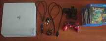 Playstation 4 Pro 1TB + 12 gier + 1 pad + kable + stacja ładowania