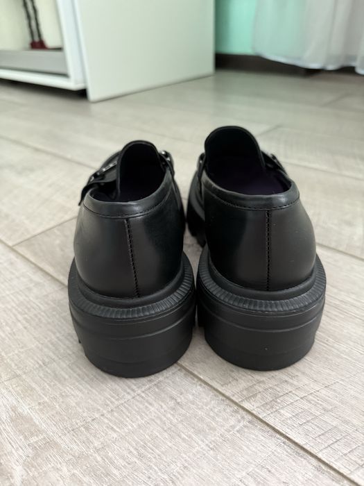 Чорні лофери з натуральної шкіри (Alex Bell)