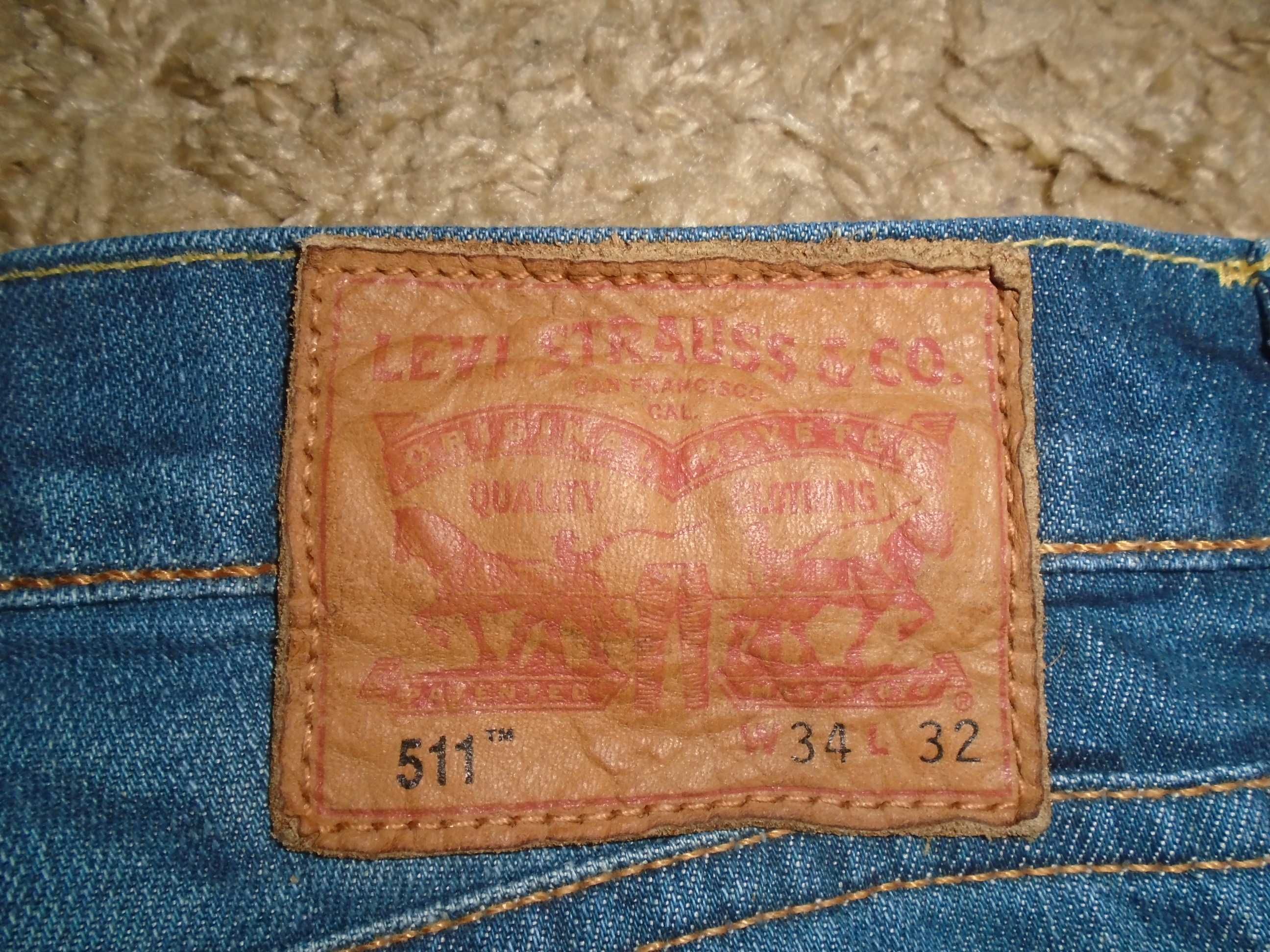 Джинсы Levis 511 USA W34 L32-33