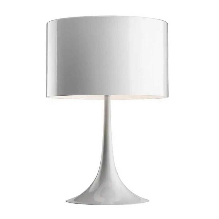 Flos Spun Light T1 Дизайнерская настольная лампа Белая Металлик