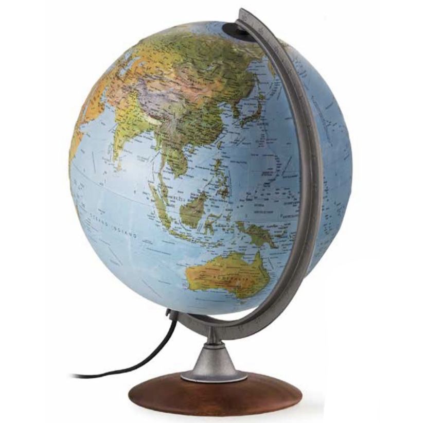 Рельєфний глобус «Тайтл» діаметр 30 см Подвійна карта Італія