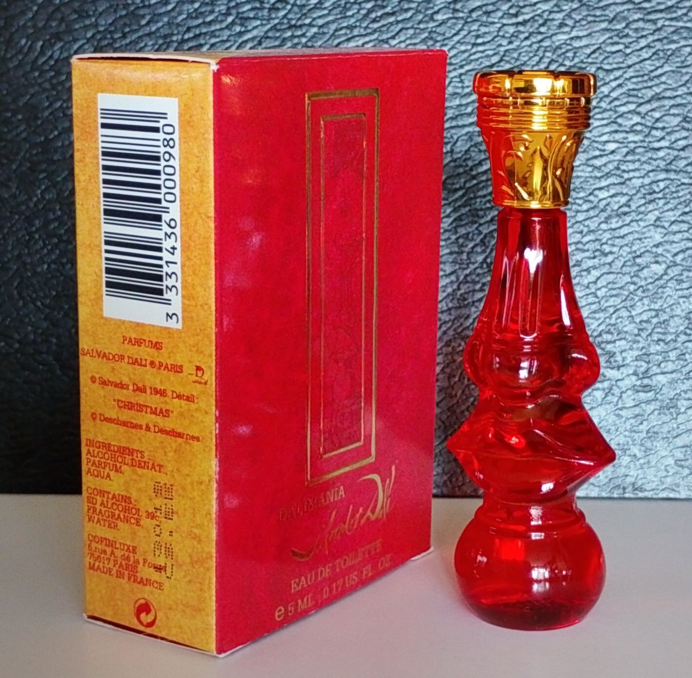 Miniaturka perfum Salvador Dali Dalimania czerwona rzadka EDT 5 ml