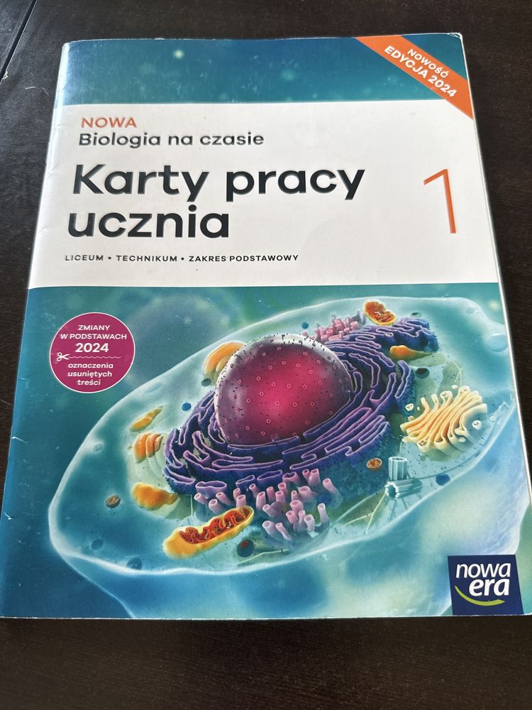 Podręcznik Karty pracy klasa 1 Biologia na czasie zakres podstawowy