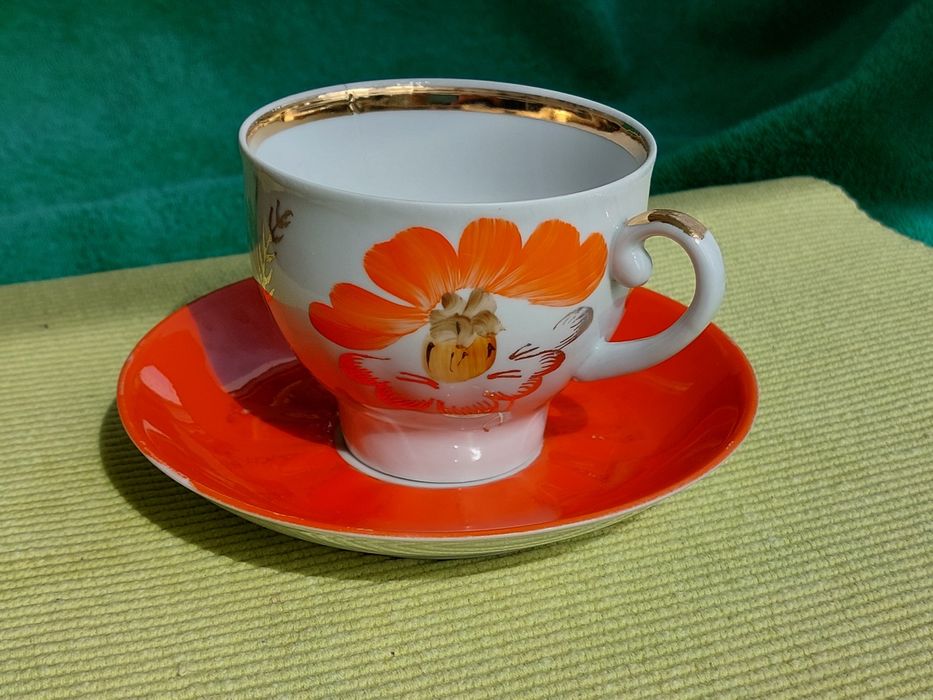 Чашка сервіз сервиз маки Баранівка Барановка фарфор СССР"