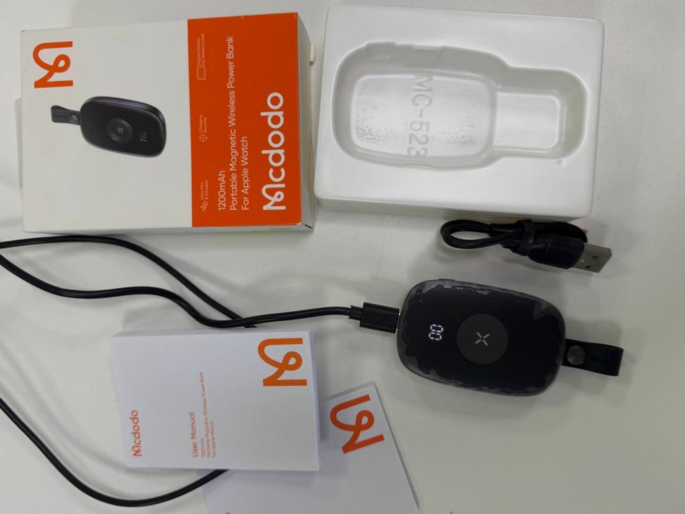 Портативний магнітний Power Bank для Apple Watch | 1200 mAh