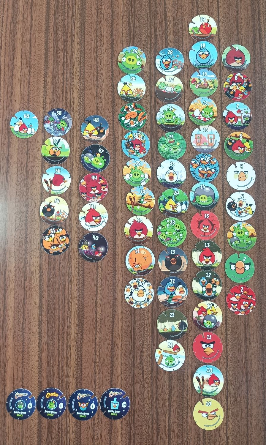 Tazos "Angry birds"