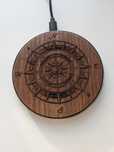 Бездротова зарядка SkinWood Fast Charger гравіювання Compass