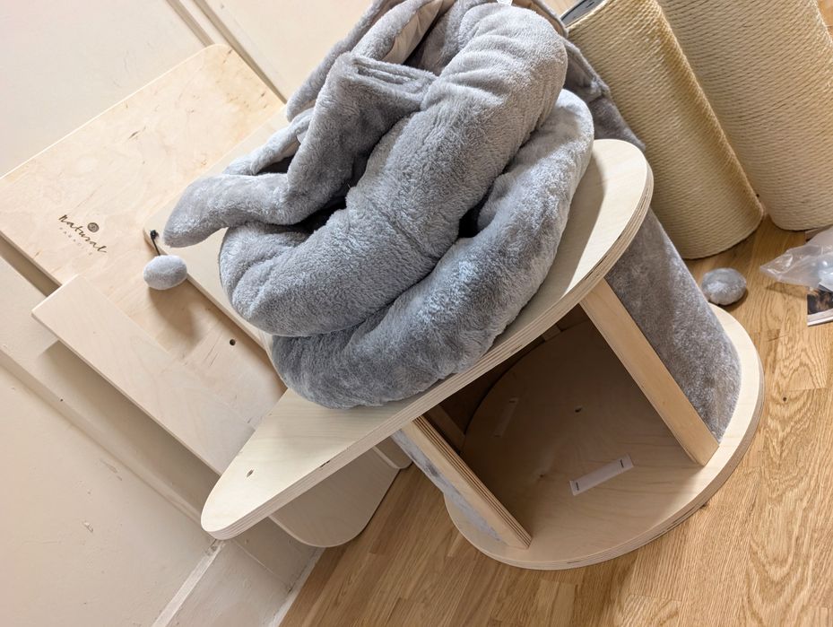 Natural Paradise Drapak dla Kota Magnolia XL Jasnoszary 175cm WIELKI U