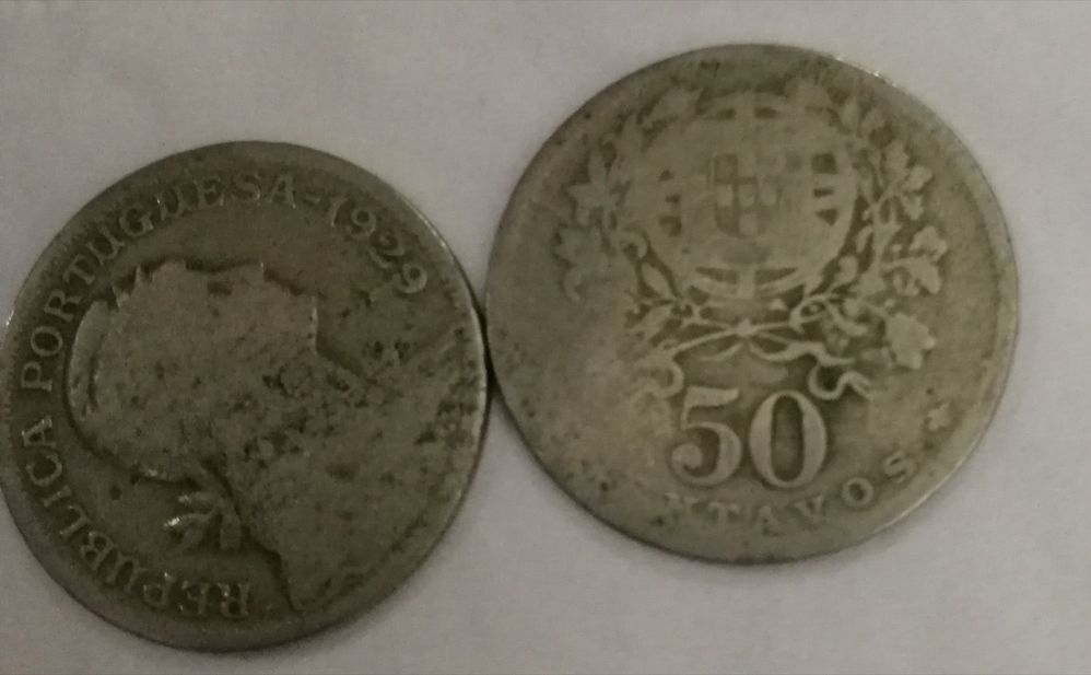 Moedas 50 centavos 1929