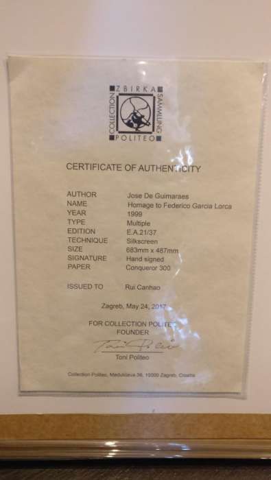 José de Guimarães - Serigrafia