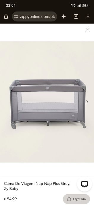 Cama de viagem Zippy
