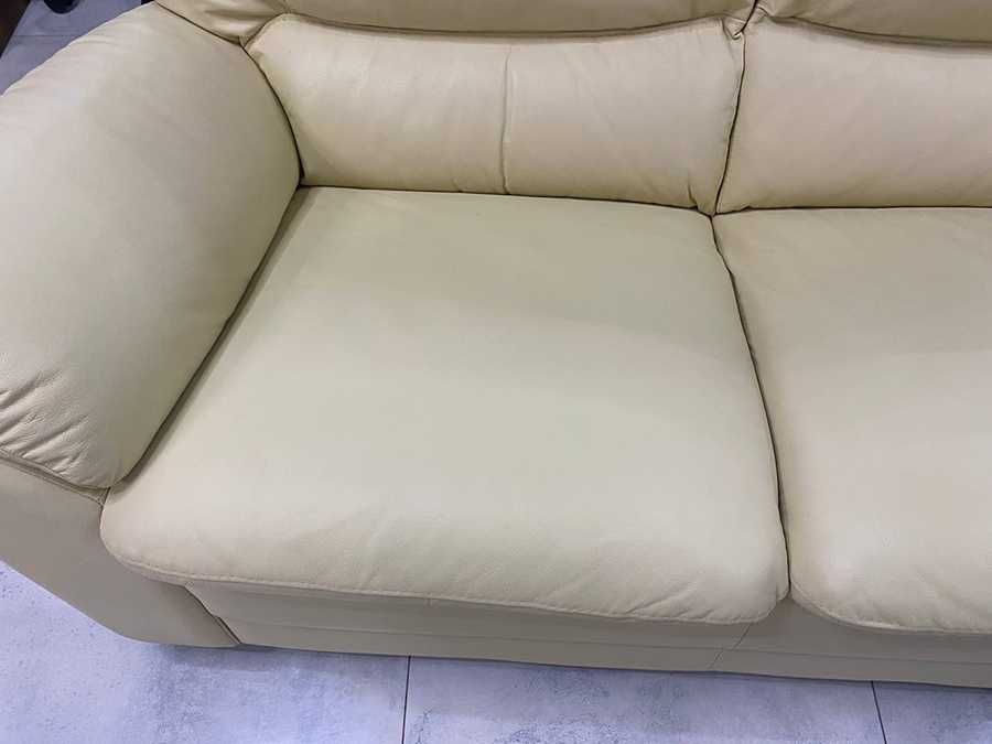 Кожаный диван. Шкіряний диван. Італія, CALIA ITALI. Бежевий диван.